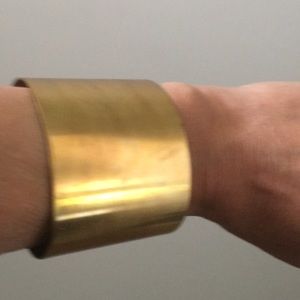 Brass Cuff 6.5” wrist but could adjust to fit